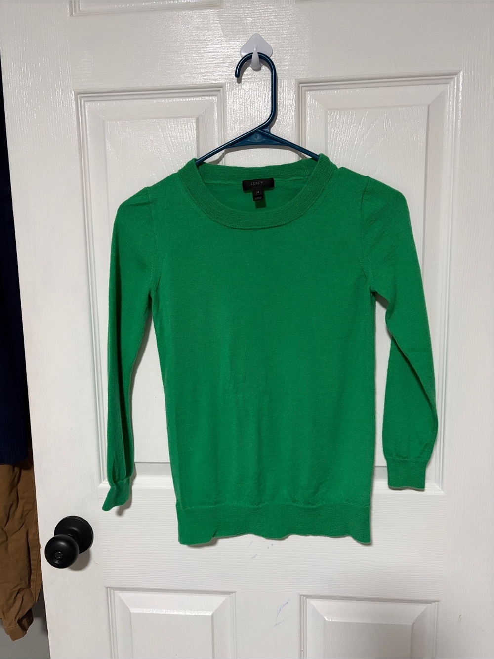 J. Crew Kelly Green Lightweight Knit Sweater